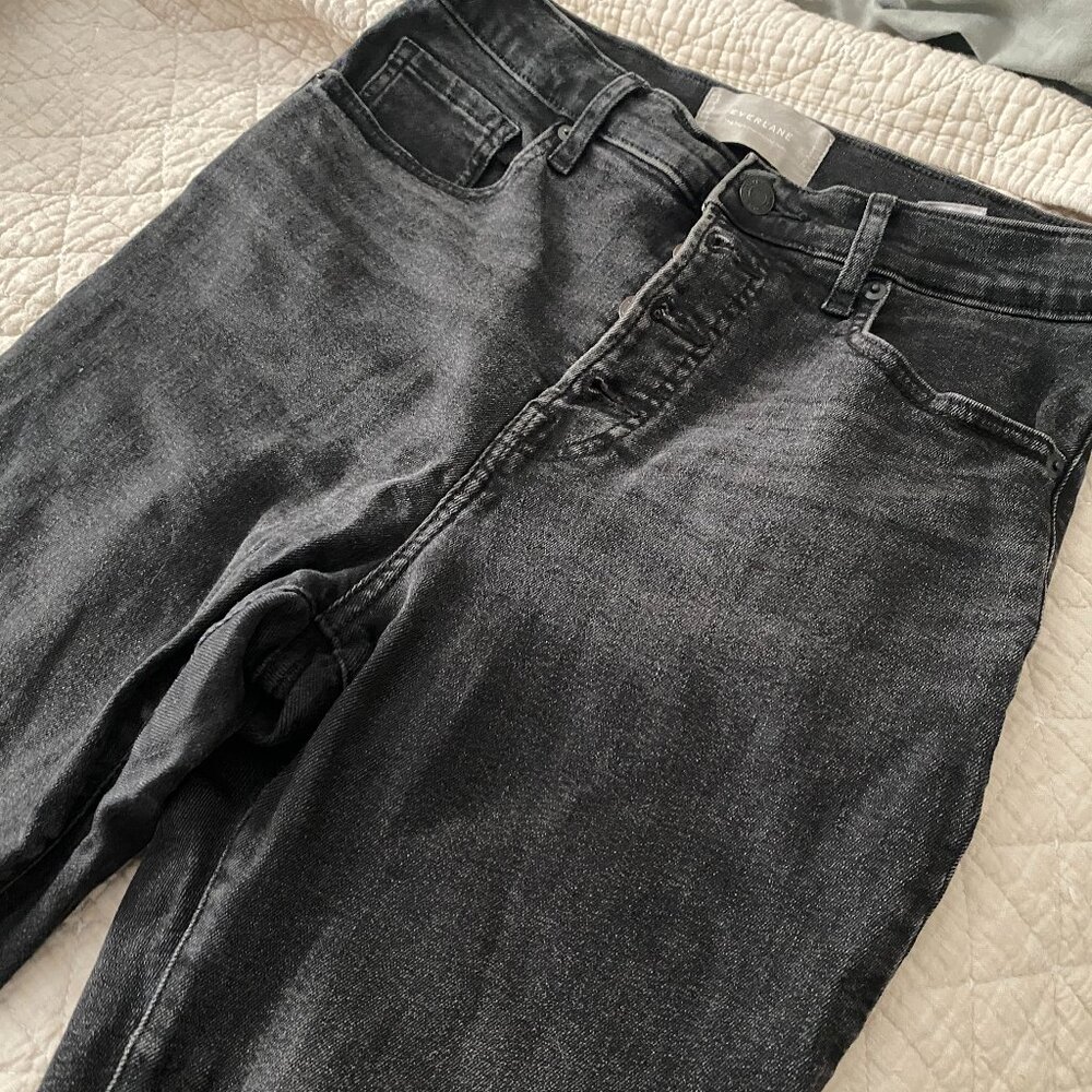 Everlane black ankle skinny button-fly jeans